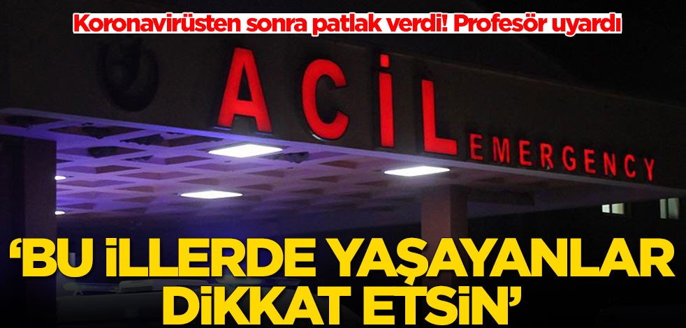 Koronavirüsten sonra patlak verdi! Profesör uyardı: Bu illerde yaşayanlar dikkat etsin