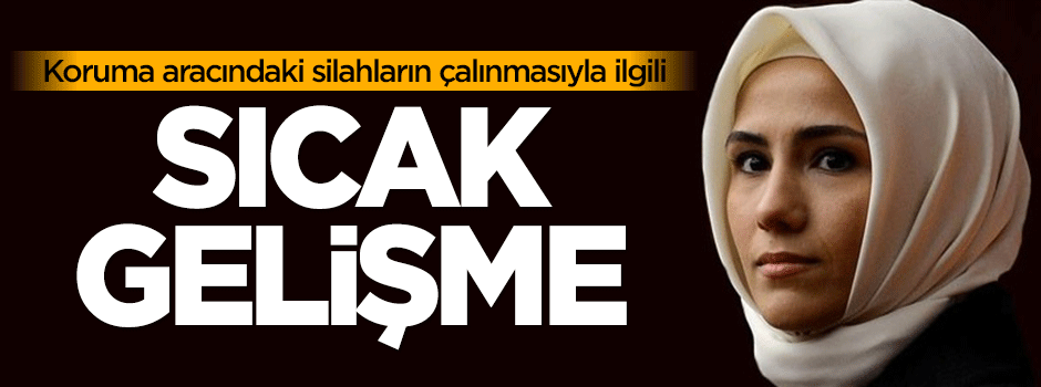 Koruma aracındaki silahların çalınmasıyla ilgili yeni gelişme