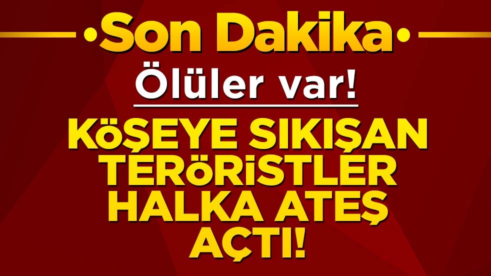 Köşeye sıkışan teröristler halka ateş açtı! Ölüler var