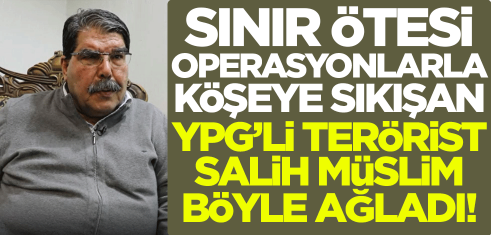 Köşeye sıkışan YPG'li Salih Müslüm böyle ağladı!
