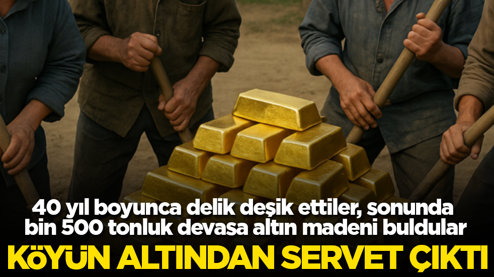 Köyün altından servet çıktı! 40 yıl boyunca delik deşik ettiler, sonunda bin 500 tonluk devasa altın madeni buldular