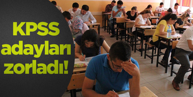 KPSS soruları adayları zorladı