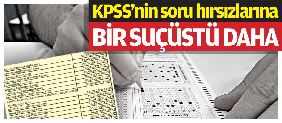 KPSS’nin soru hırsızlarına bir suçüstü daha
