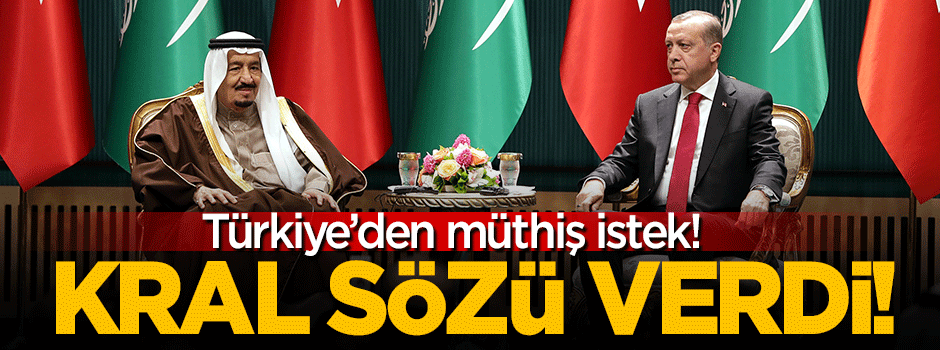 Kral Selman'dan Türkiye'ye ek kontenjan sözü!