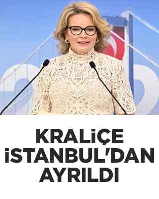 Kraliçe İstanbul'dan ayrıldı