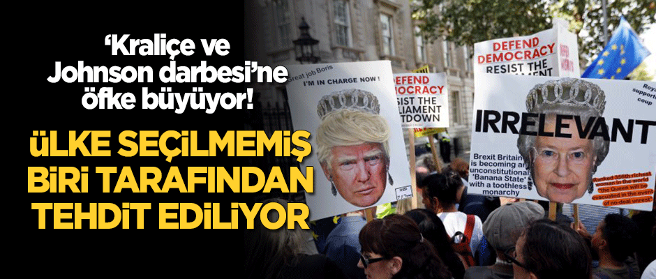 'Kraliçe ve Johnson darbesi'ne öfke büyüyor: Ülke seçilmemiş biri tarafından tehdit ediliyor