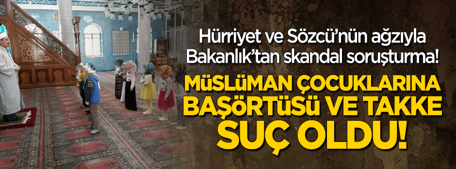 Kreşli miniklere örtü soruşturması!
