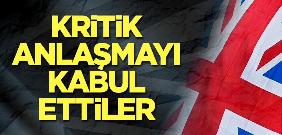Kritik anlaşmayı kabul ettiler