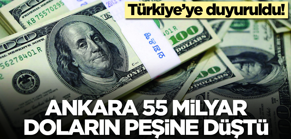 Kritik duyuru az önce Türkiye'ye yapıldı: Ankara 55 milyar doların peşine düştü