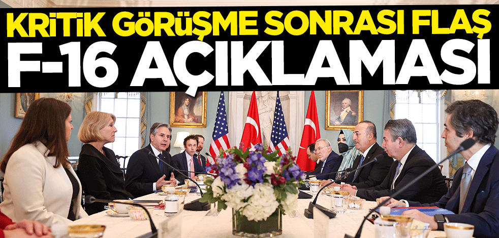 Kritik görüşme sonrası Bakan Mevlüt Çavuşoğlu'ndan F16 açıklaması