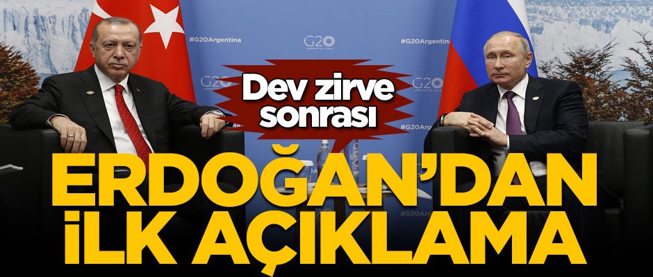 Kritik görüşme sonrası Erdoğan'dan ilk açıklama!