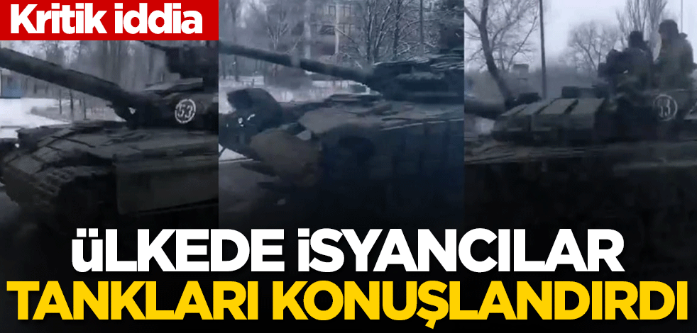 Kritik iddia: Ülkede isyancılar tanklarını sınıra konuşlandırdı