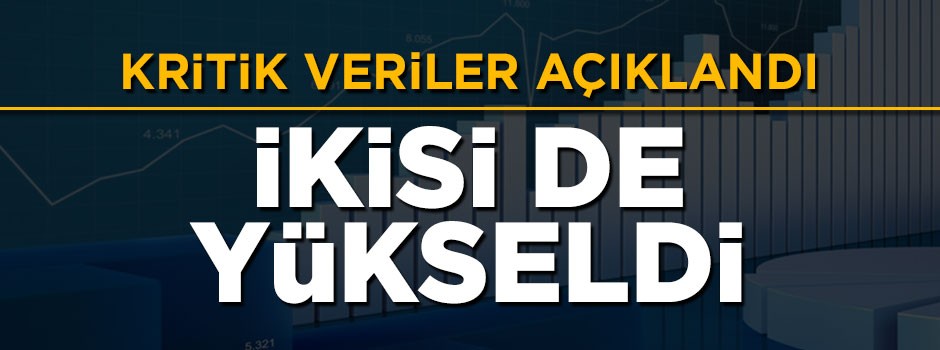 Kritik veriler açıklandı: İkisi de yükseldi