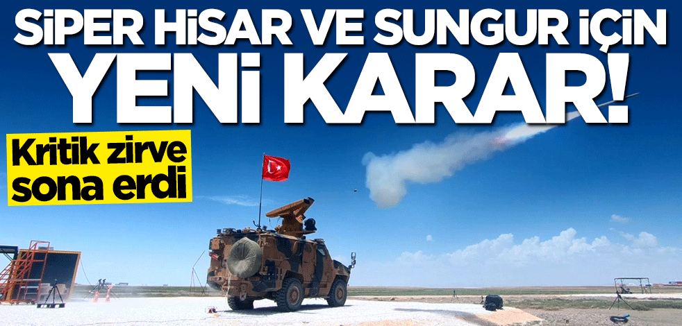Kritik zirve sona erdi... Siper, Hisar ve Sungur için yeni karar