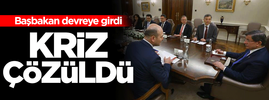 Krizi Başbakan çözdü!