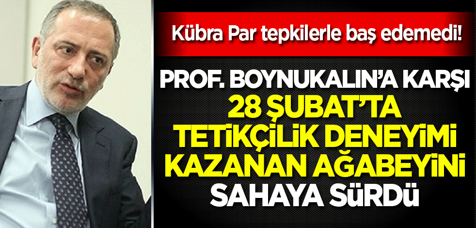 Kübra Par, Prof. Boynukalın'ın destekçilerinden gelen tepkilerle baş edemedi: Ağabeyi Fatih Altaylı'yı sahaya sürdü