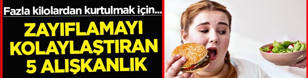  Küçük 5 değişiklik! Mutfaktaki ağır diyetleri yapan: Kalıcı kilo yönetimi yapmak mümkün! Yavaş yemek yemeli