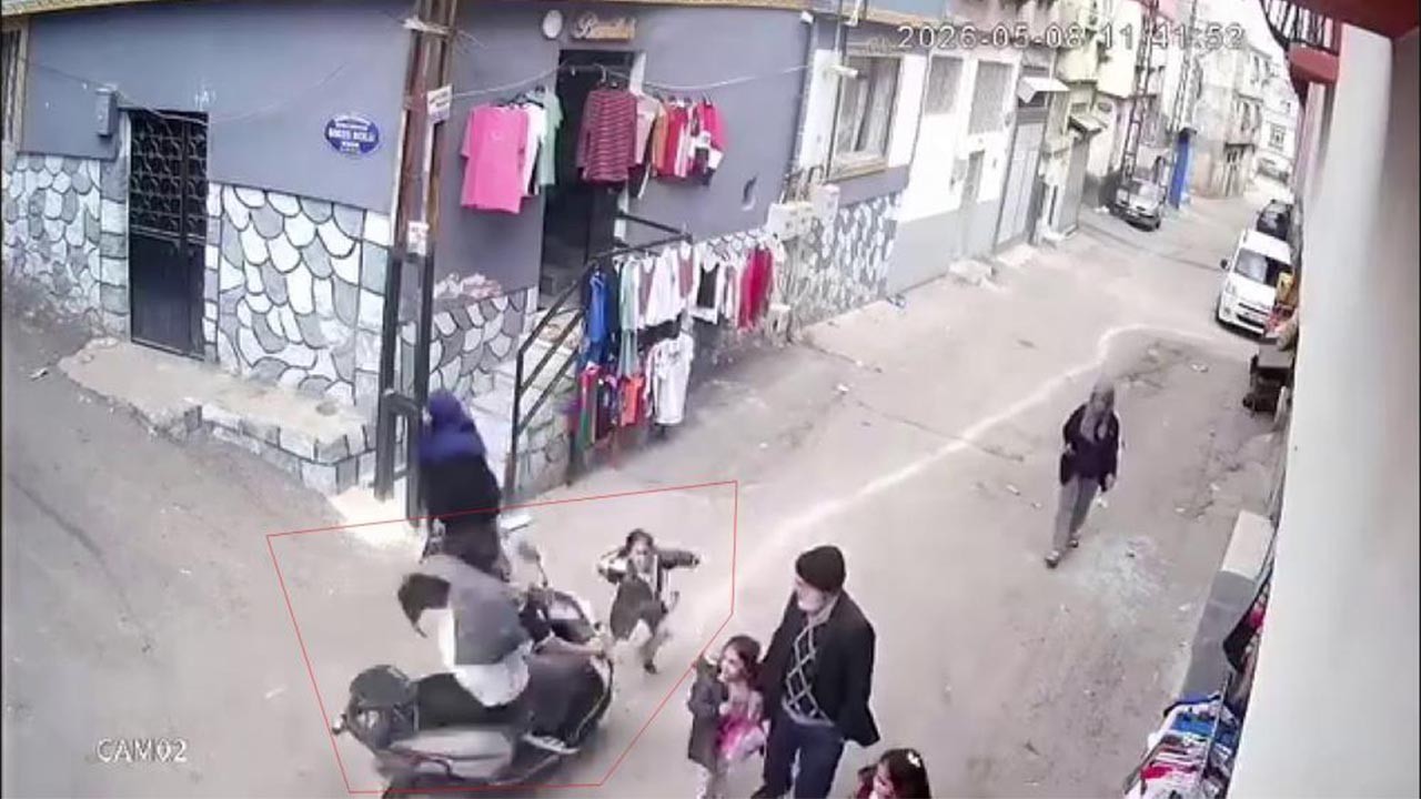 Küçük kıza çarpıp metrelerce savurduktan sonra hızla kaçtı