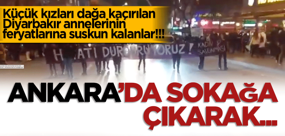 Küçük kızları dağa kaçırılan Diyarbakır annelerinin feryatlarına suskun kalanlar! Ankara’da sokağa dökülerek ‘Tarikatlar kapansın’ diye bağırdılar.
