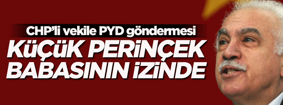 'Küçük Perinçek' babasının izinde!
