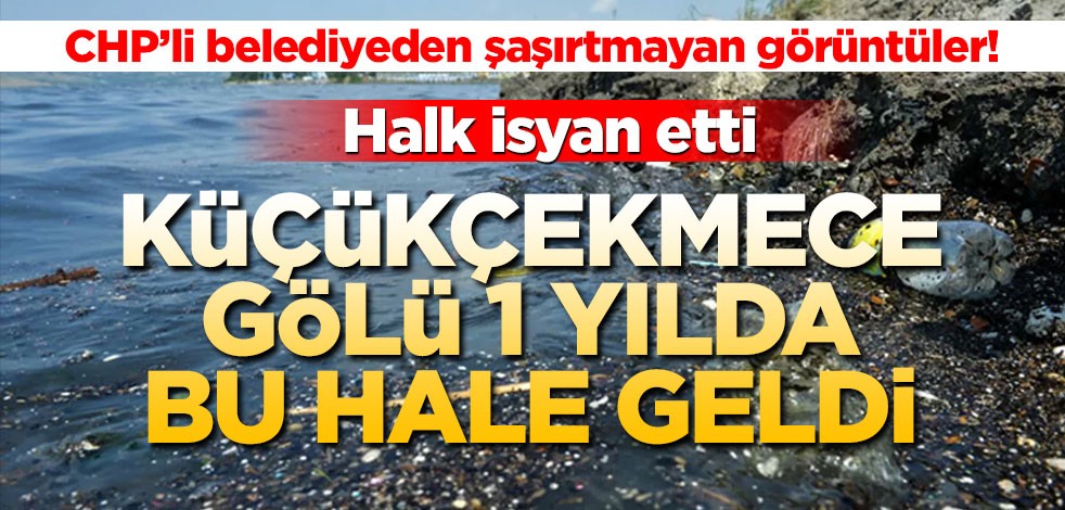 Küçükçekmece halkı isyan etti! Kokudan yaklaşılmıyor