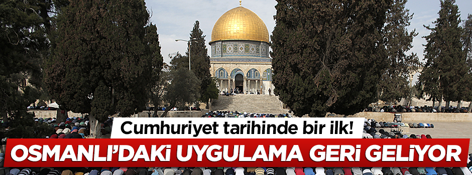 Kudüs de Diyanet'in umre programına alındı