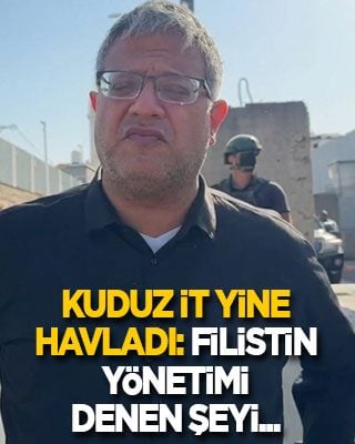 Kuduz İt yine havladı: Filistin yönetimi denen şeyi...
