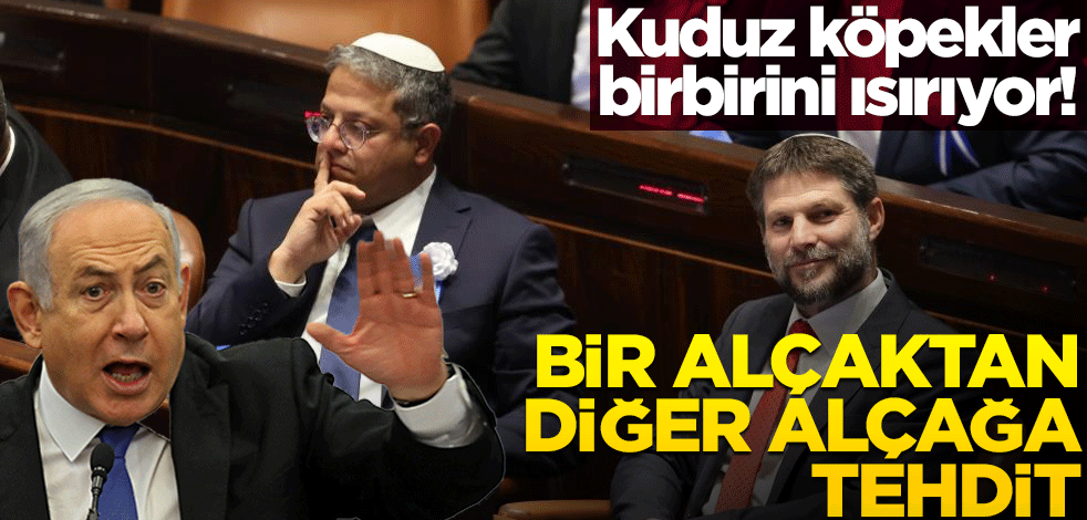 Kuduz köpekler birbirini ısırıyor! Bir alçaktan diğer alçağa tehdit