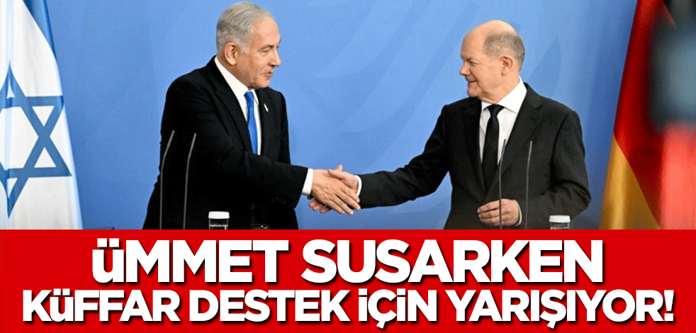 Küffar İsrail'e destek için yarışıyor!