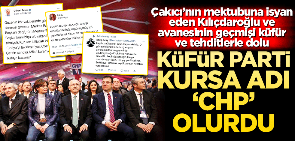 Küfür parti kursa adı ‘CHP’ olurdu!