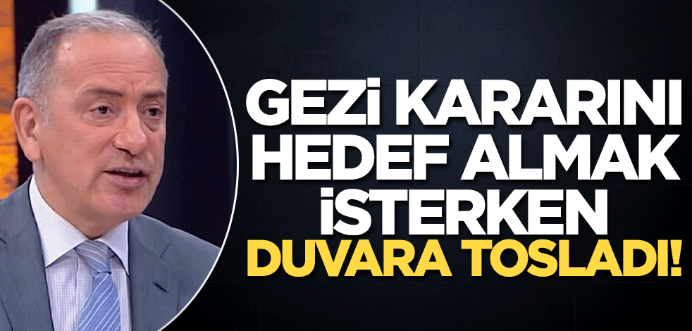 Küfürden başka bir şey bilmeyen Altaylı! Gezi kararını hedef almak isterken duvara tosladı