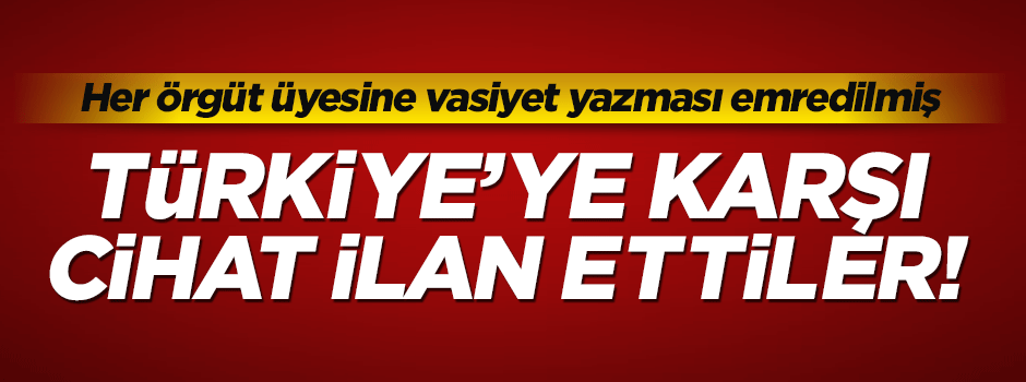 Kukla örgüt DAEŞ, Türkiye'ye karşı cihat ilan etmiş!