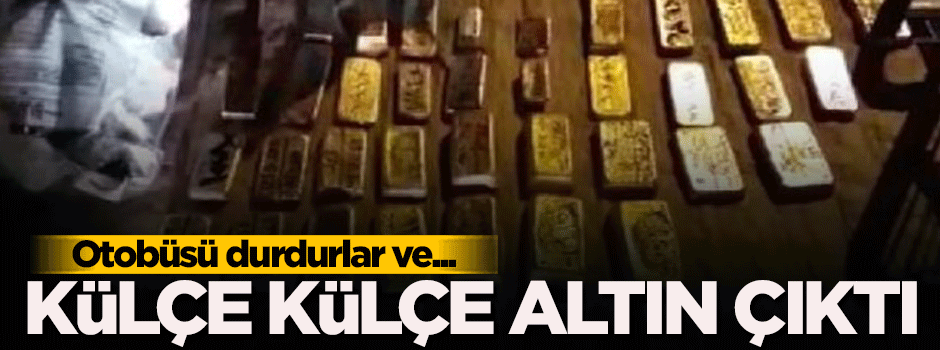 Külçe külçe altın çıktı! Milyonlarca lira...