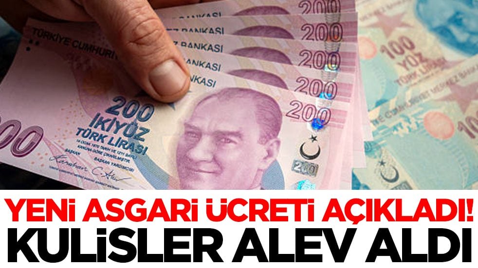 Kulisler alev aldı: Yeni asgari ücreti açıkladı