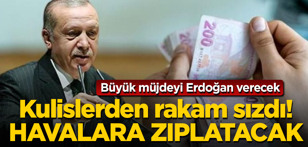 Kulislerden rakam sızdı! Havalara zıplatacak! Büyük müjdeyi Erdoğan verecek