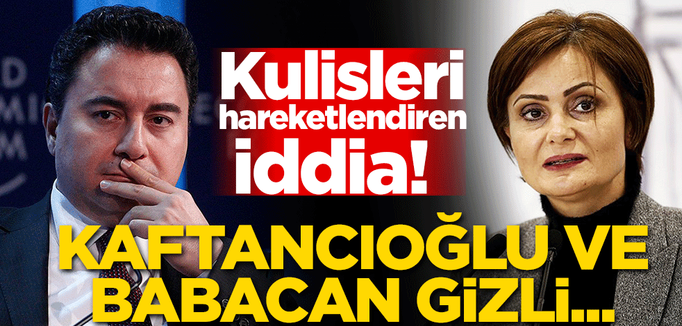 Kulisleri hareketlendiren iddia! Kaftancıoğlu ve Babacan gizli...