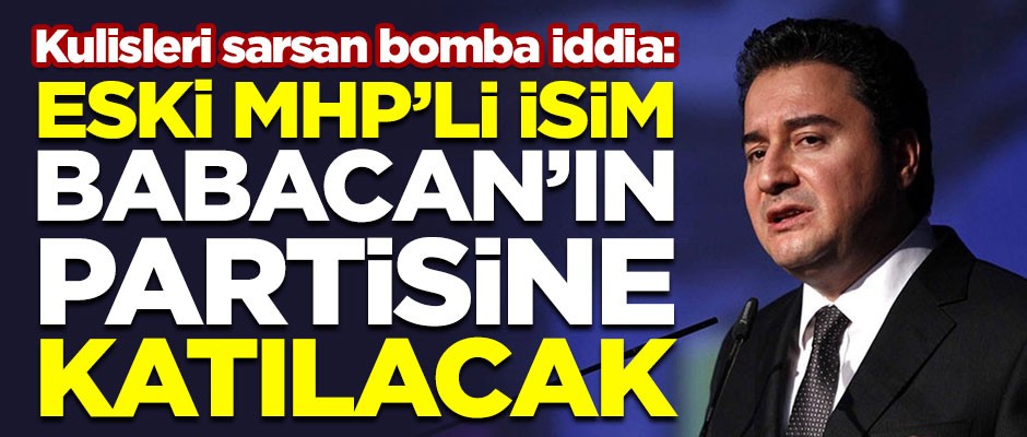 Kulisleri sarsan bomba iddia! Eski MHP'li isim, Ali Babacan'ın partisine katılacak