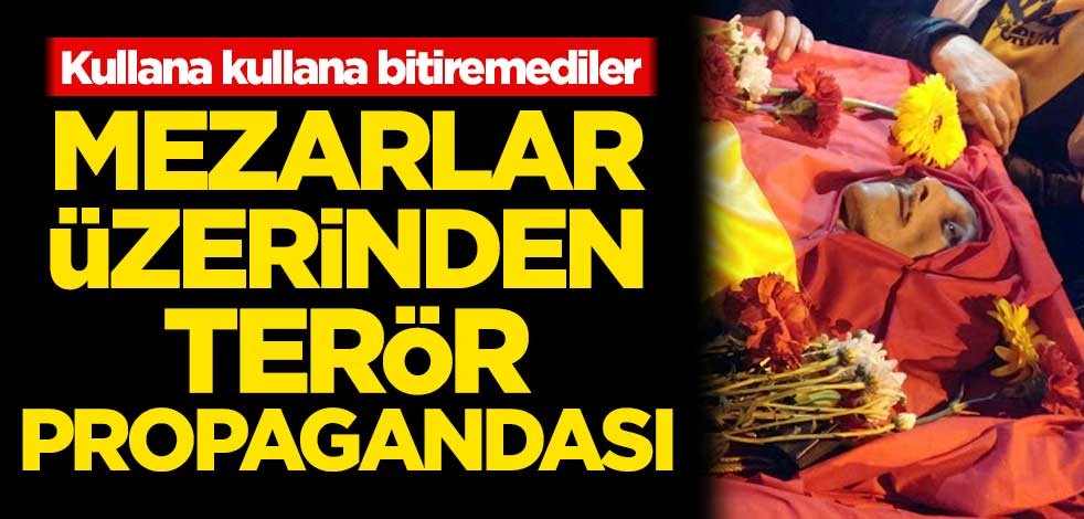 Kullana kullana bitiremediler! DHKP-C'li Helin Bölek ve İbrahim Gökçek'in mezarı üzerinden propaganda