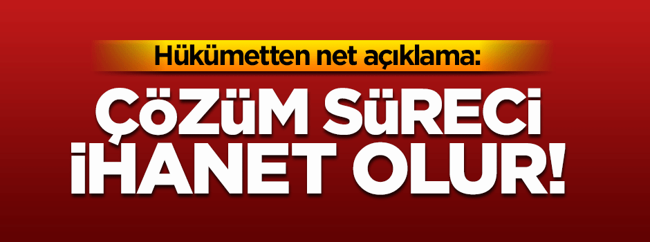 Külünk: Tekrar masaya oturmak ihanet olur!