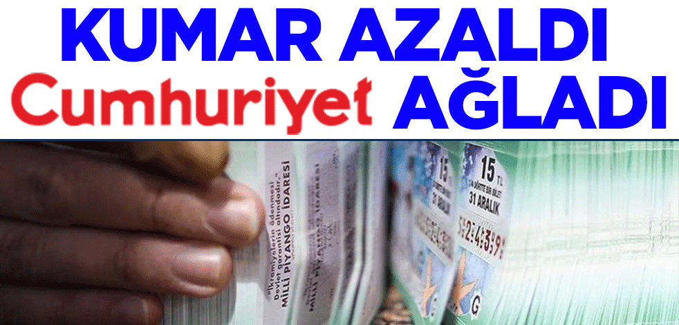 Kumar azaldı Cumhuriyet ağladı