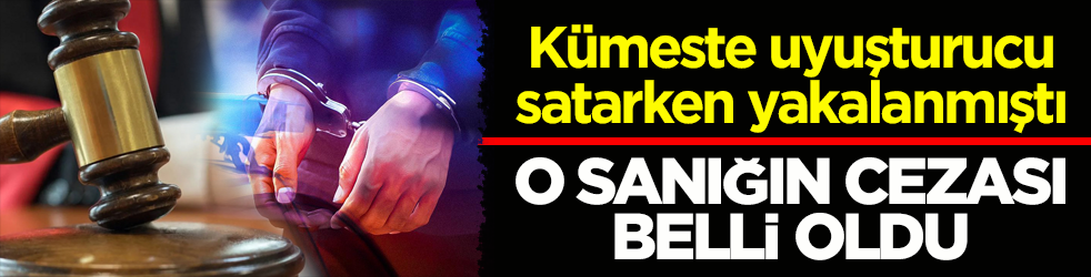 Kümeste uyuşturucu satarken yakalanmıştı! O sanığın cezası belli oldu