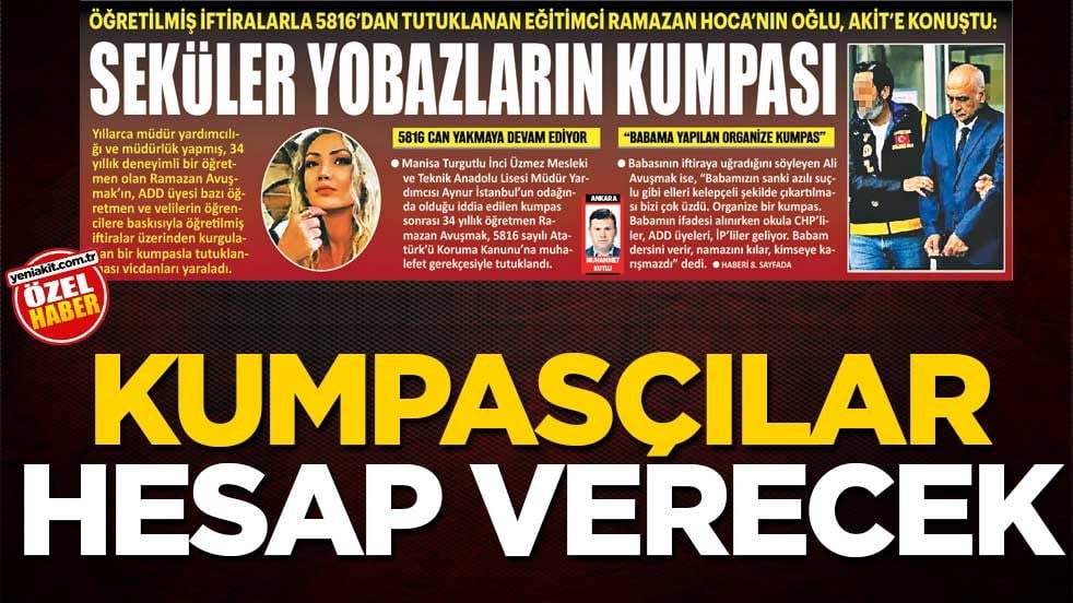 Kumpasçılar hesap verecek