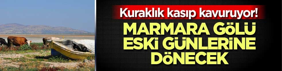 Kuraklık kasıp kavuruyor! Marmara Gölü için ihale tamamlandı