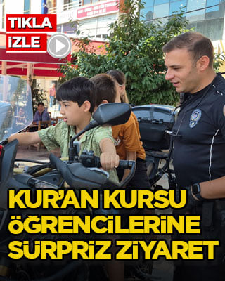 Kur’an kursu öğrencilerine sürpriz ziyaret