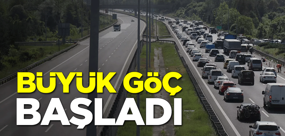 Kurban Bayramı trafiği görüntülendi! Büyük göç başladı