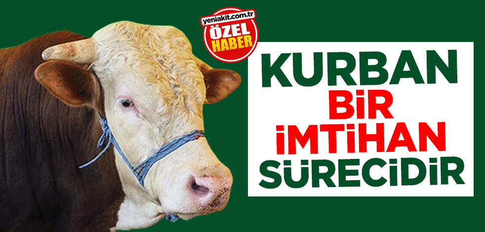Kurban bir imtihan sürecidir