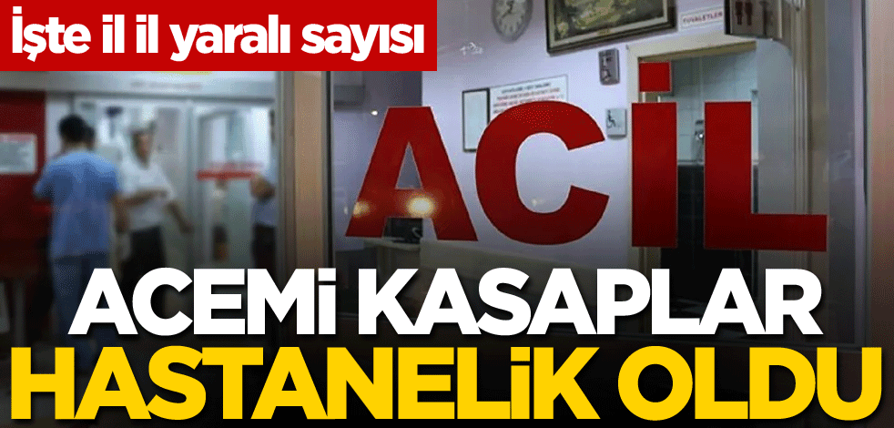 Kurban kesimi esnasında yaralanan binlerce kişi hastaneye başvurdu