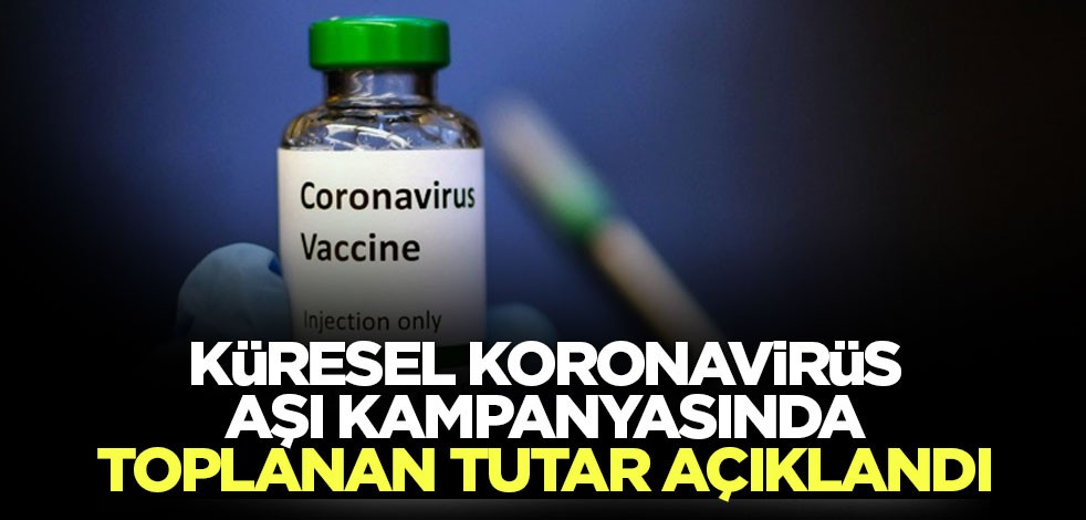 Küresel koronavirüs aşı kampanyasında toplanan tutar açıklandı