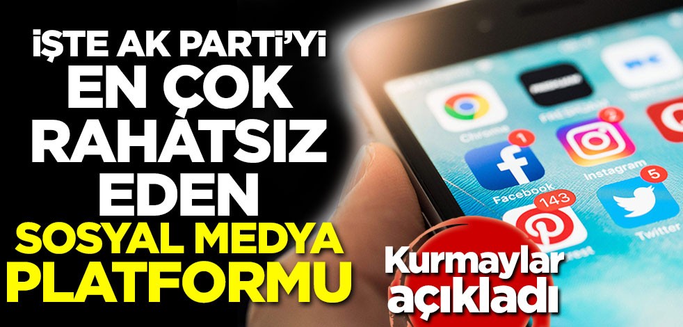 Kurmaylar açıkladı! İşte AK Parti'yi en çok rahatsız eden sosyal medya platformu