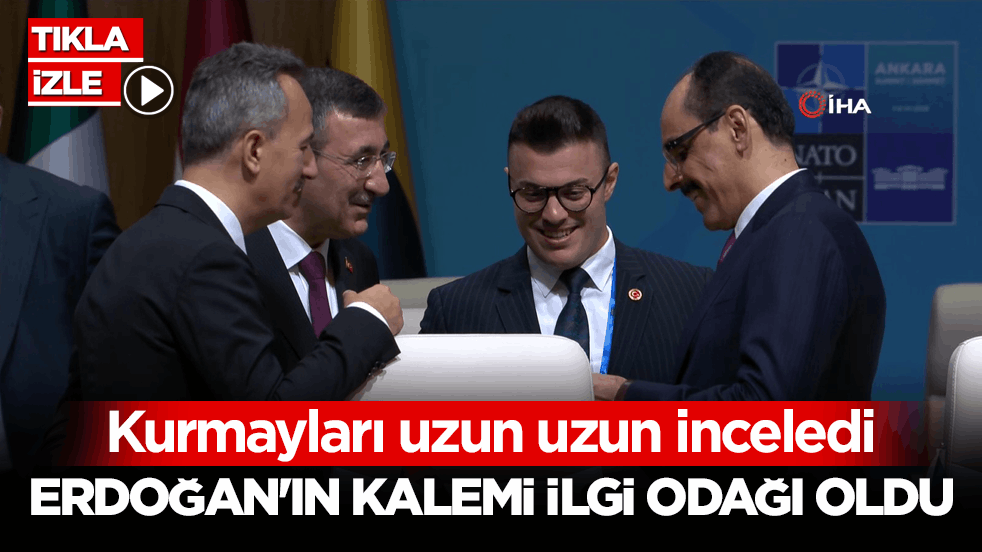 Kurmayları uzun uzun inceledi! Erdoğan'ın kalemi ilgi odağı oldu